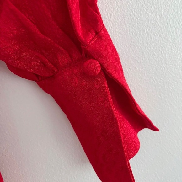 H&M Red Silky Dress - Picture 3 of 9